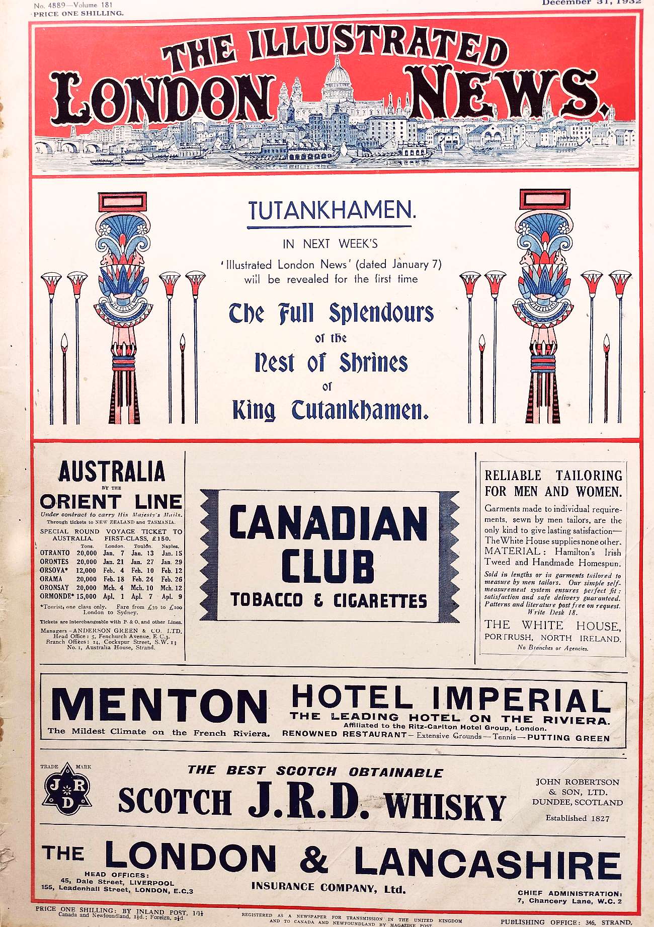 1932 tut advert